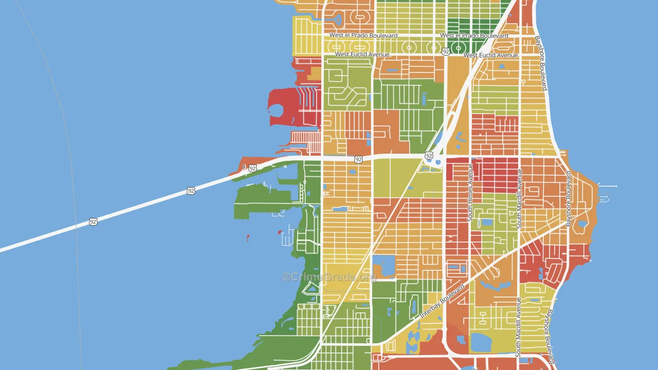 Rattlesnake, Tampa, FL Map of Arson Rates