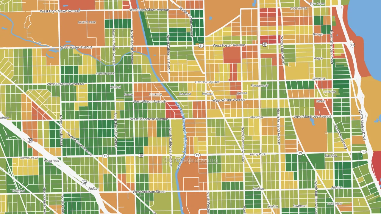 Ravenswood Gardens, Chicago, IL Map of Arson Rates