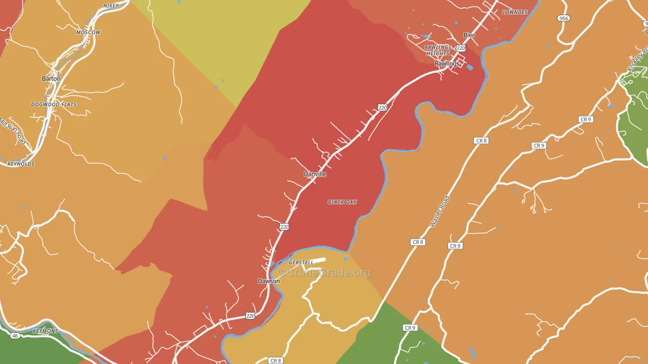 Rawlings, MD Map of Arson Rates
