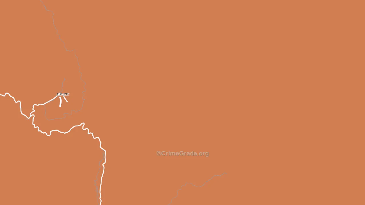 Red River Hot Springs, ID Map of Arson Rates