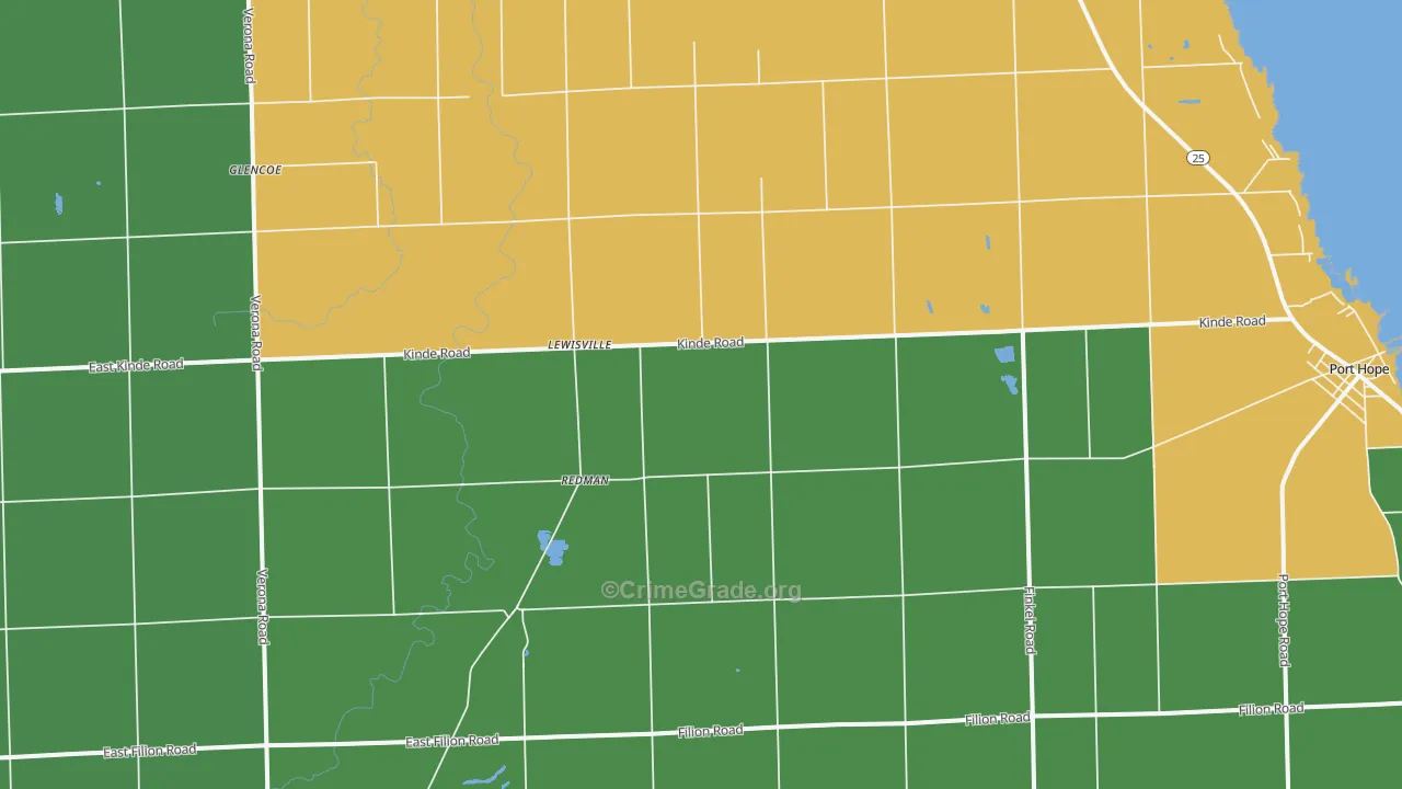 Redman, MI Map of Arson Rates