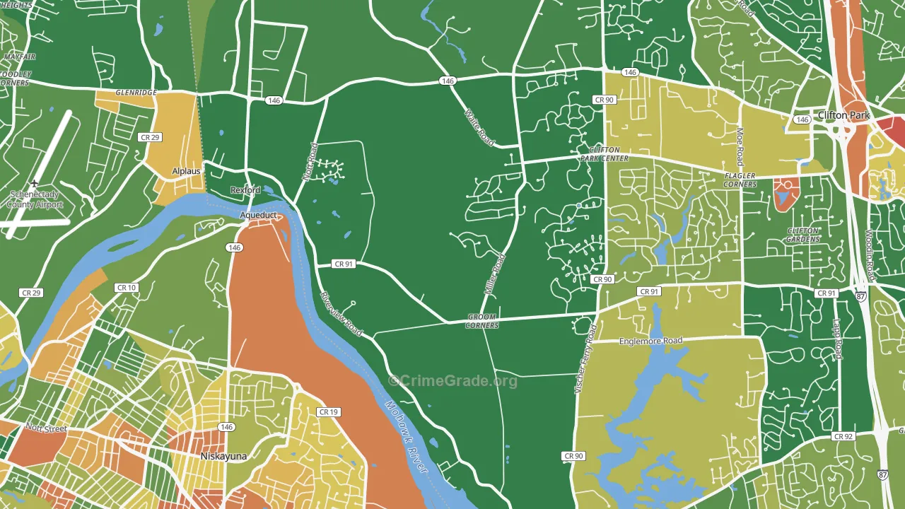 Rexford, NY Map of Arson Rates