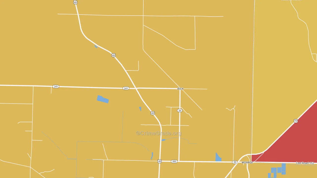Rich, AR Map of Arson Rates