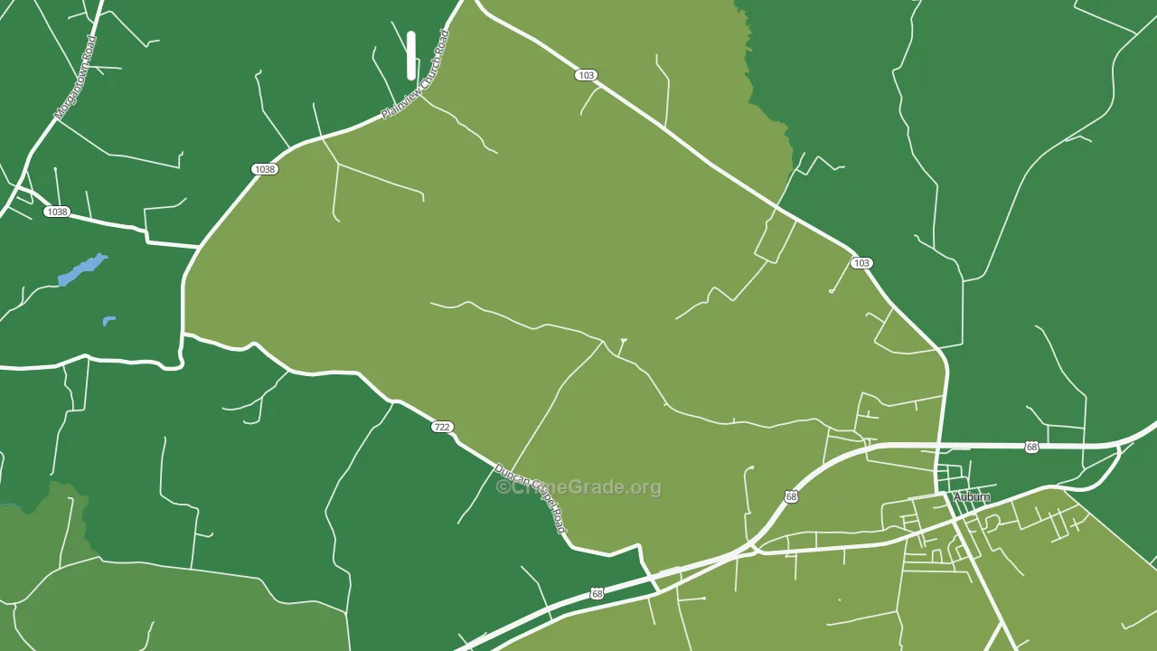 Richelieu, KY Map of Arson Rates