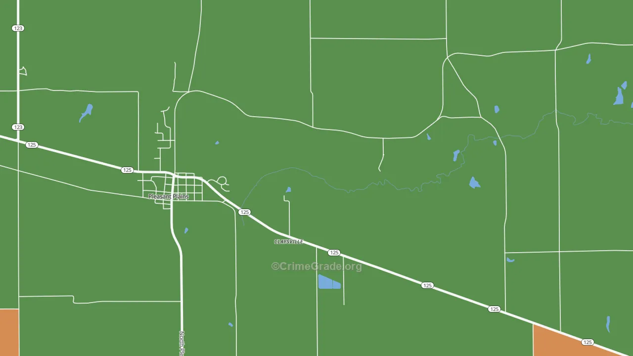 Richland, IL Map of Arson Rates
