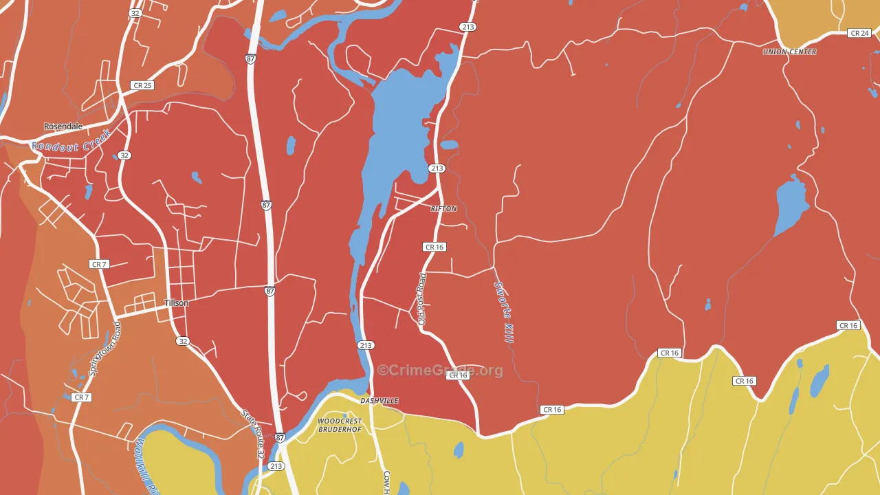 Rifton, NY Map of Arson Rates