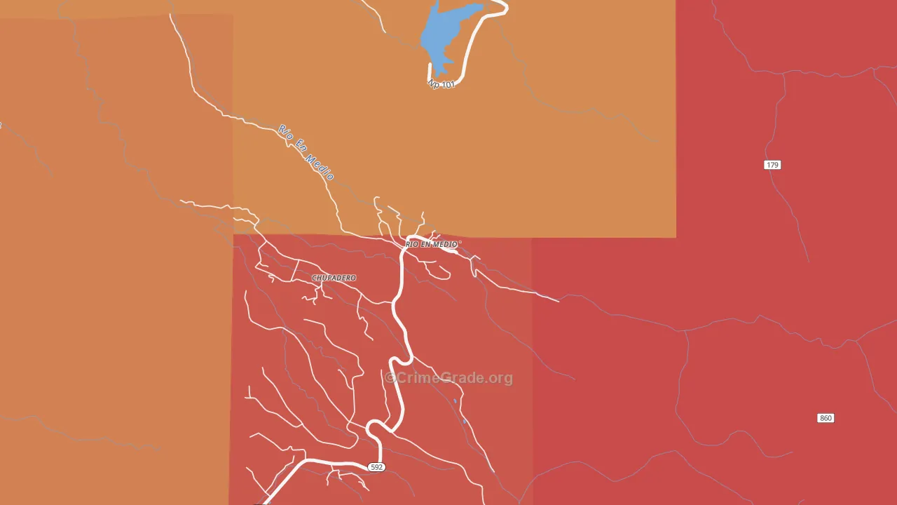 Rio en Medio, NM Map of Arson Rates