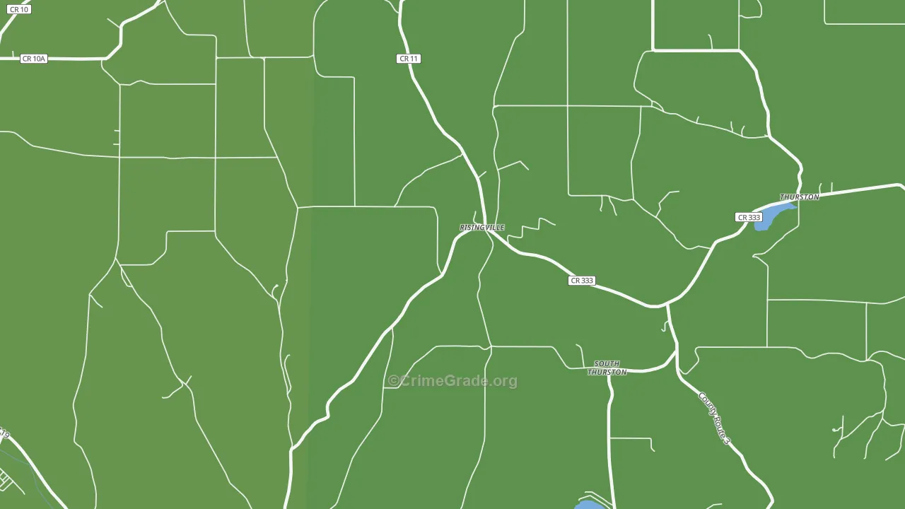 Risingville, NY Map of Arson Rates