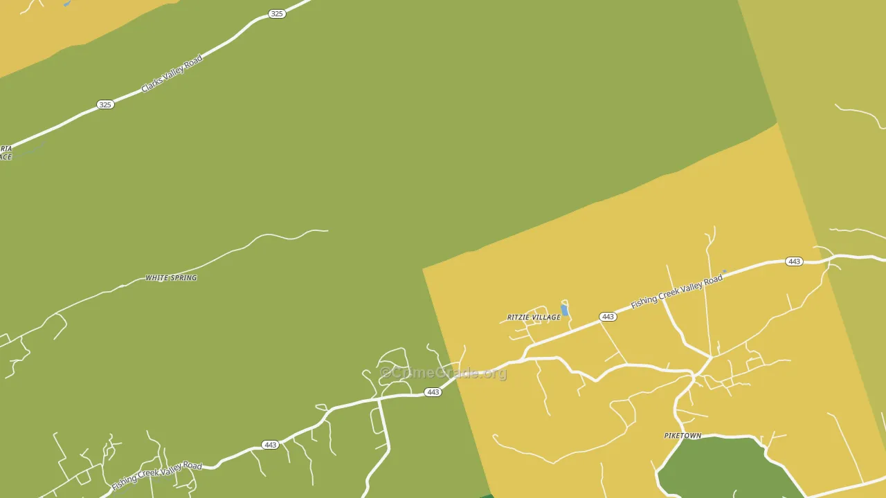 Ritzie Village, PA Map of Arson Rates