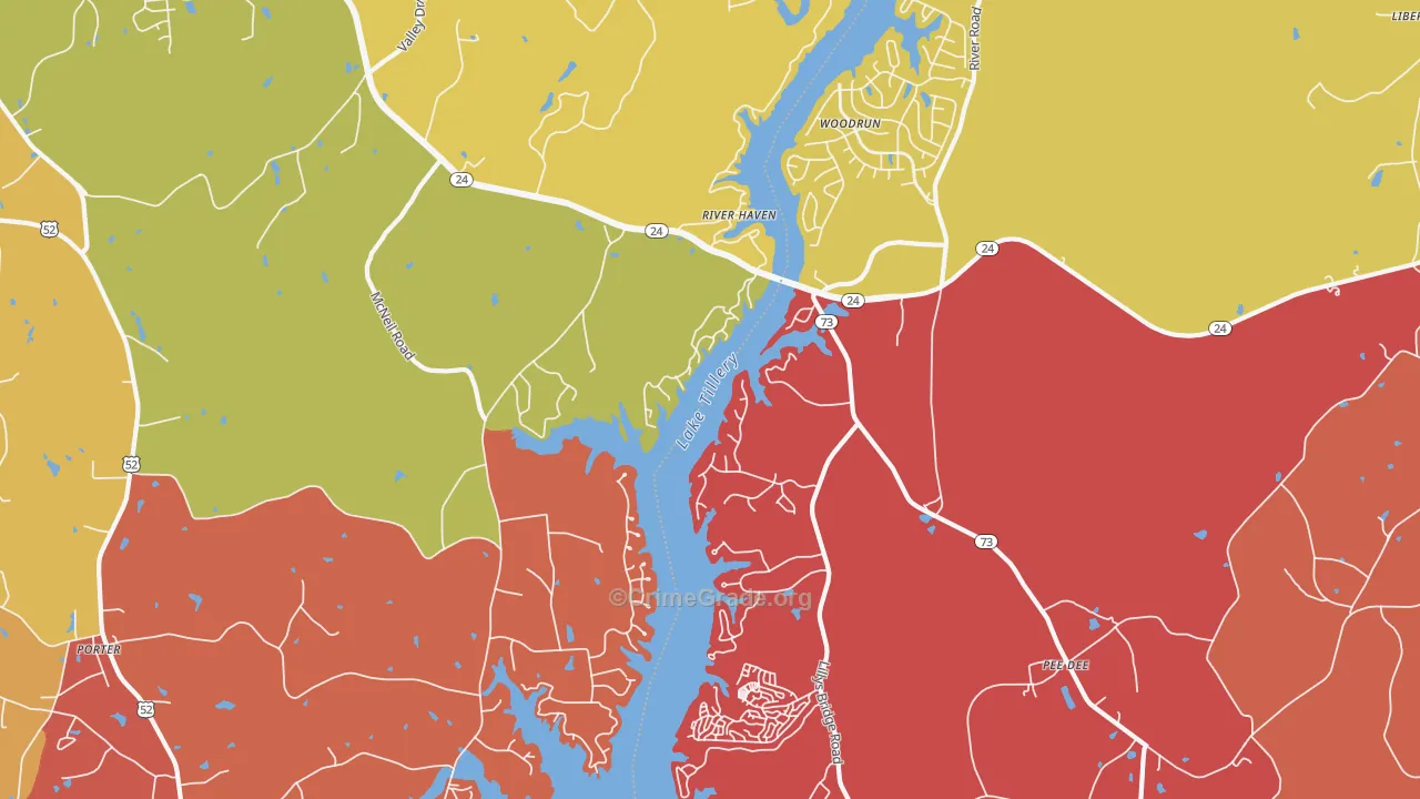 River Haven, NC Map of Arson Rates