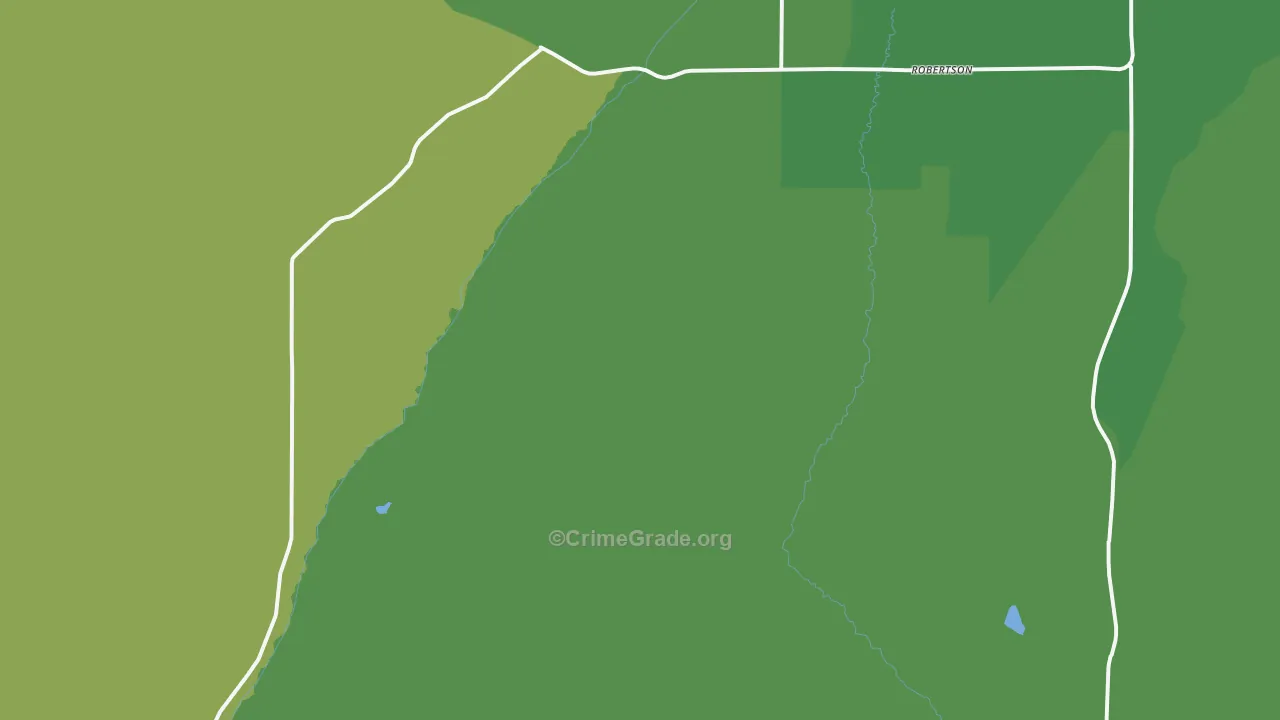 Robertson, WY Map of Arson Rates