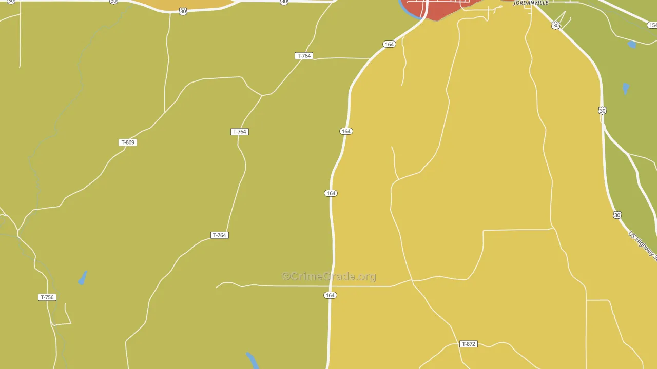 Rock Camp, OH Map of Arson Rates