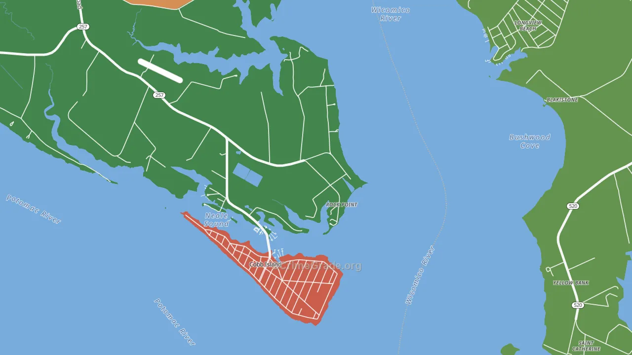 Rock Point, MD Map of Arson Rates