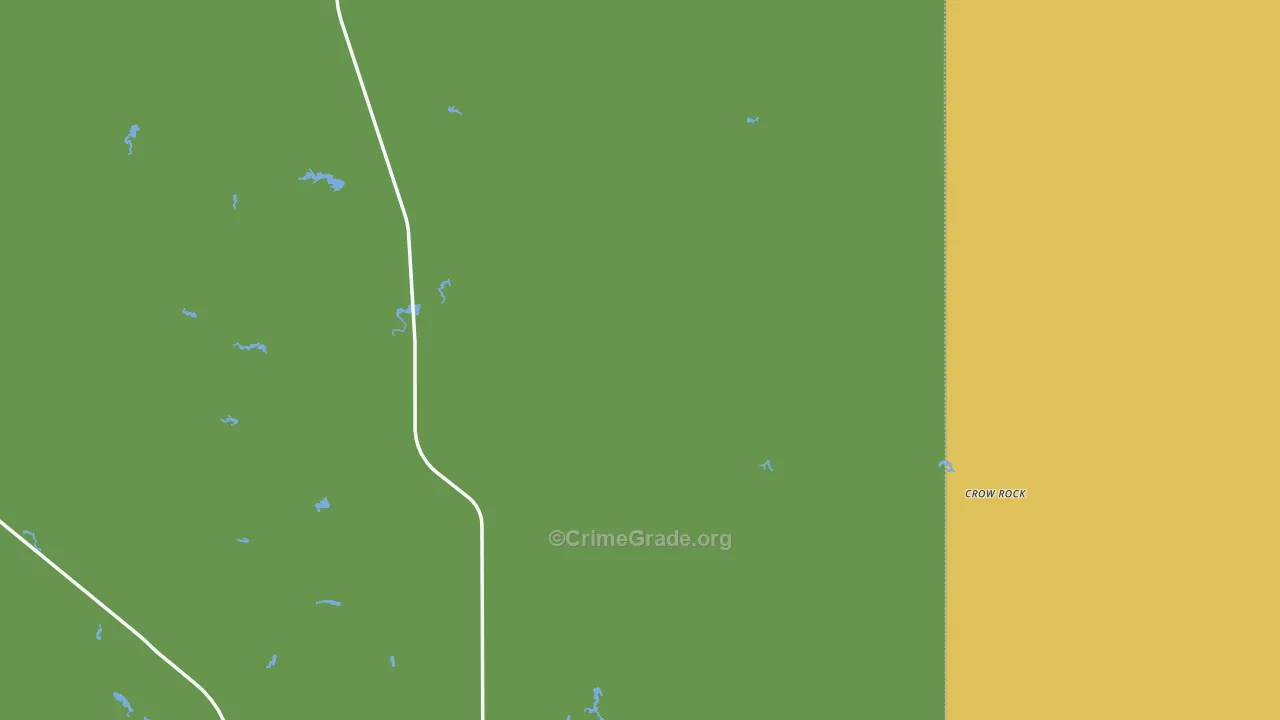 Rock Springs, MT Map of Arson Rates