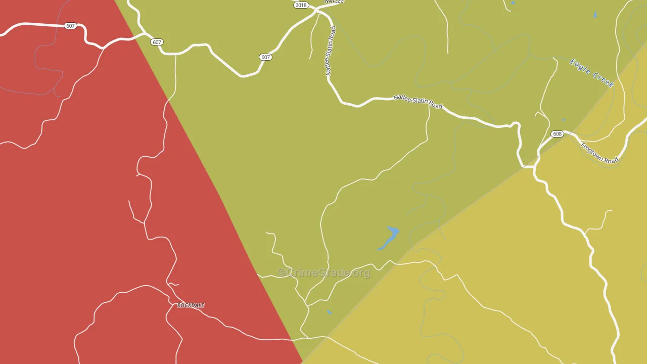 Rockdale, KY Map of Arson Rates