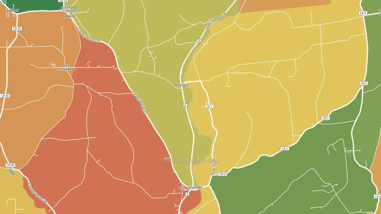 Rockdale, NY Map of Arson Rates