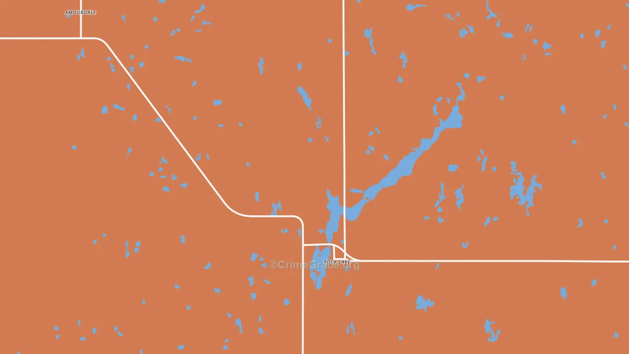 Rocklake, ND Map of Arson Rates