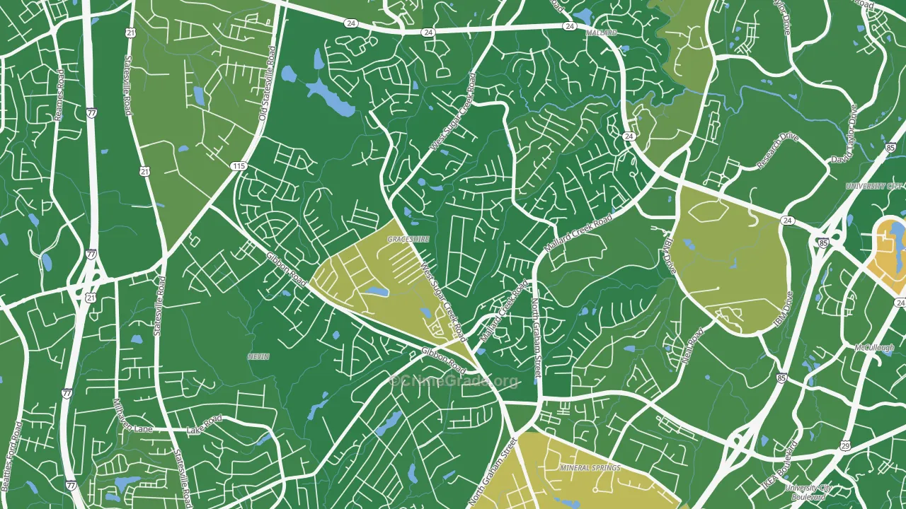 Rockwell Park-Hemphill Heights, Charlotte, NC Map of Arson Rates