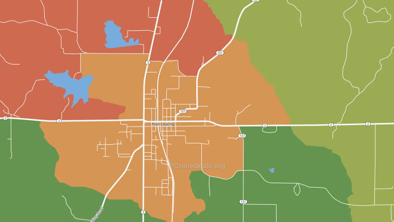 Rocky Mount, LA Map of Arson Rates