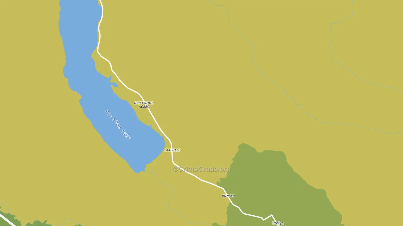 Ronald, WA Map of Arson Rates