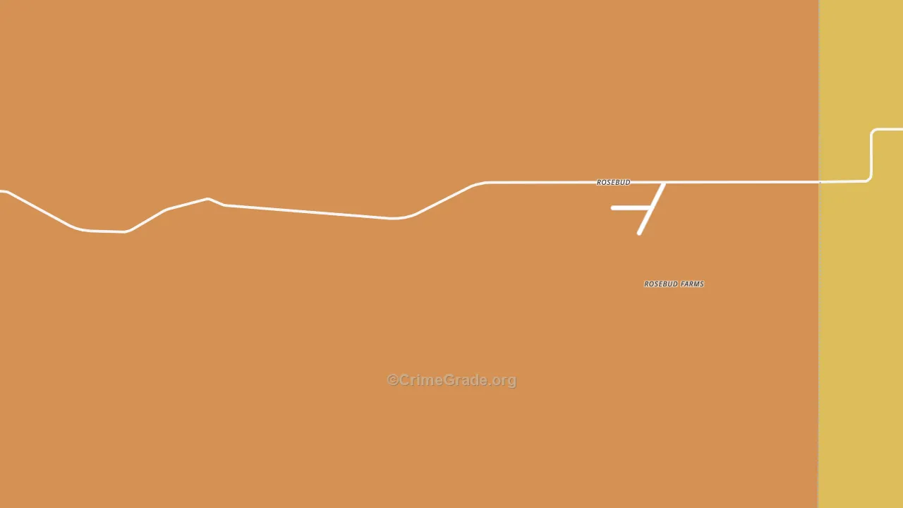 Rosebud, NM Map of Arson Rates