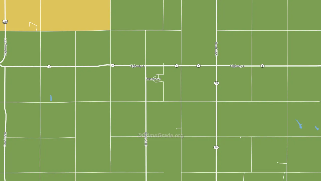 Rosemont, NE Map of Arson Rates