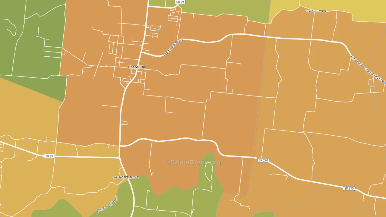 Rover, TN Map of Arson Rates