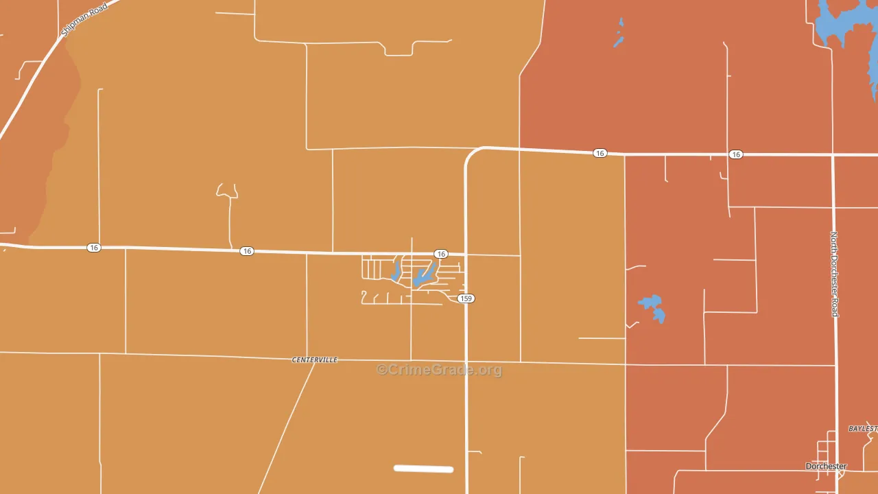 Royal Lakes, IL Map of Arson Rates