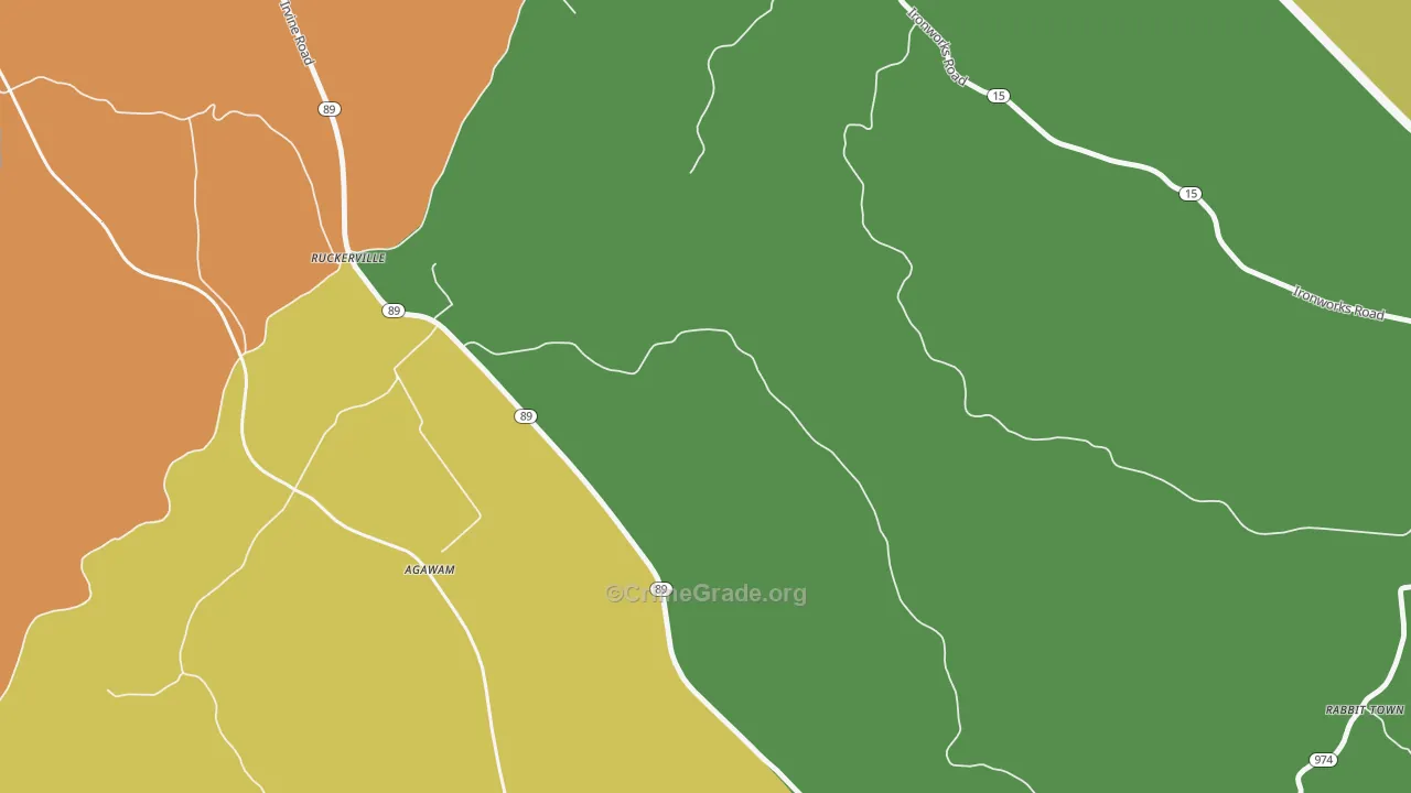 Ruckerville, KY Map of Arson Rates