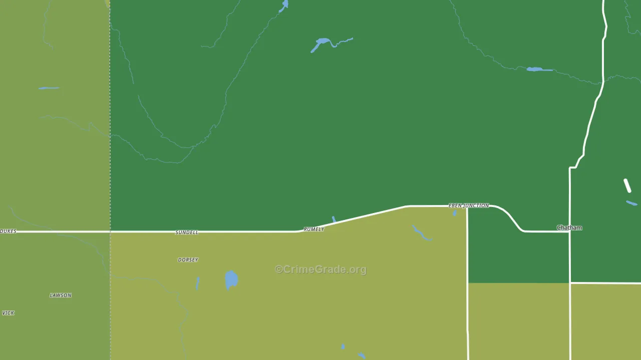 Rumely, MI Map of Arson Rates
