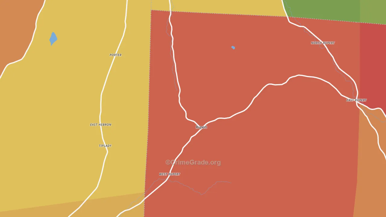 Rupert, VT Map of Arson Rates