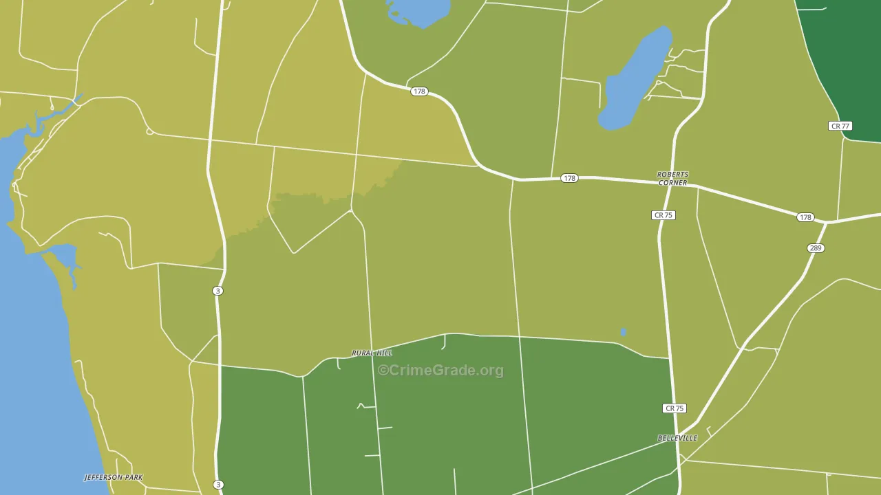 Rural Hill, NY Map of Arson Rates