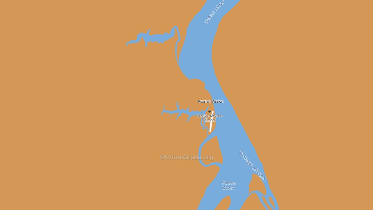 Russian Mission, AK Map of Arson Rates