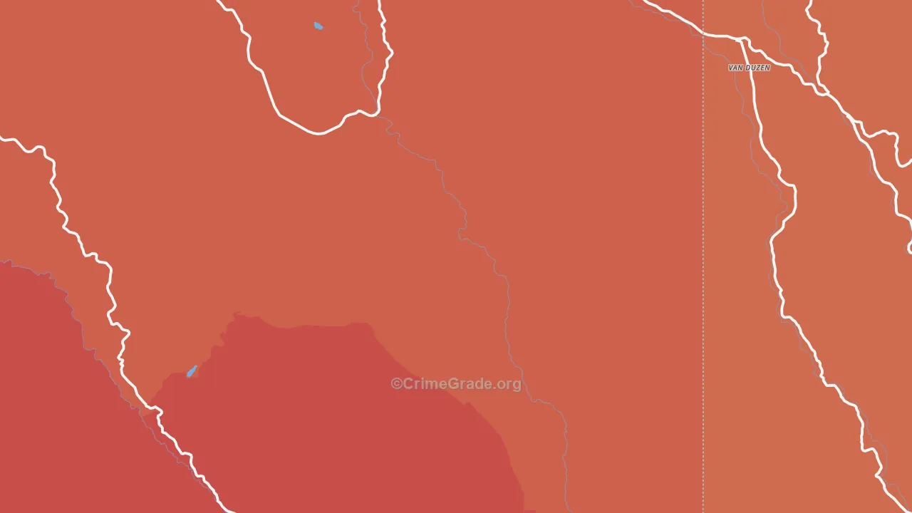 Ruth, CA Map of Arson Rates