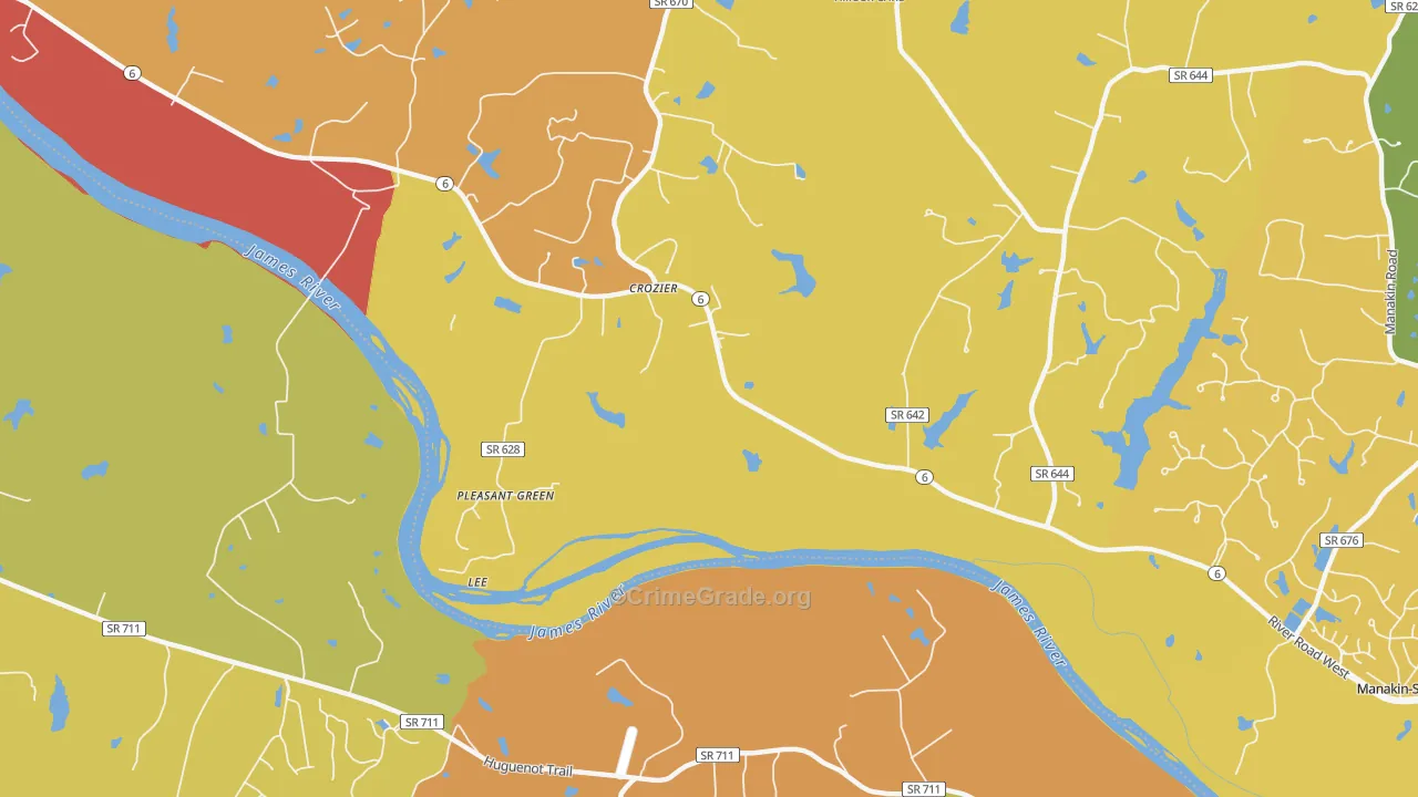 Sabot, VA Map of Arson Rates