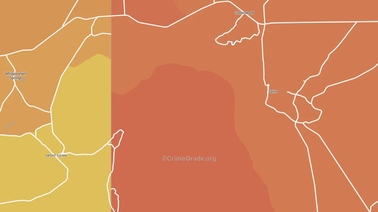 Salina, AZ Map of Arson Rates