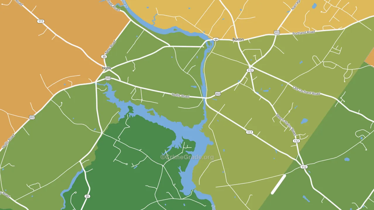 Salmon Falls, ME Map of Arson Rates