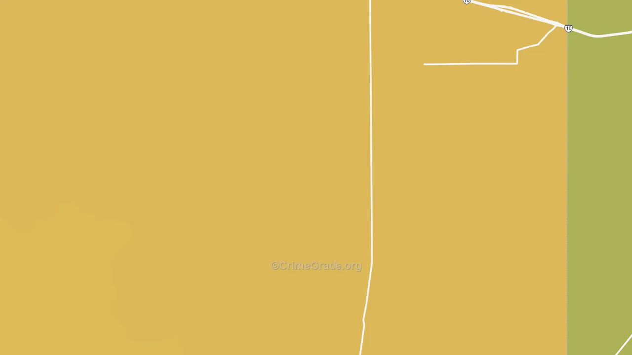 San Simon, AZ Map of Arson Rates
