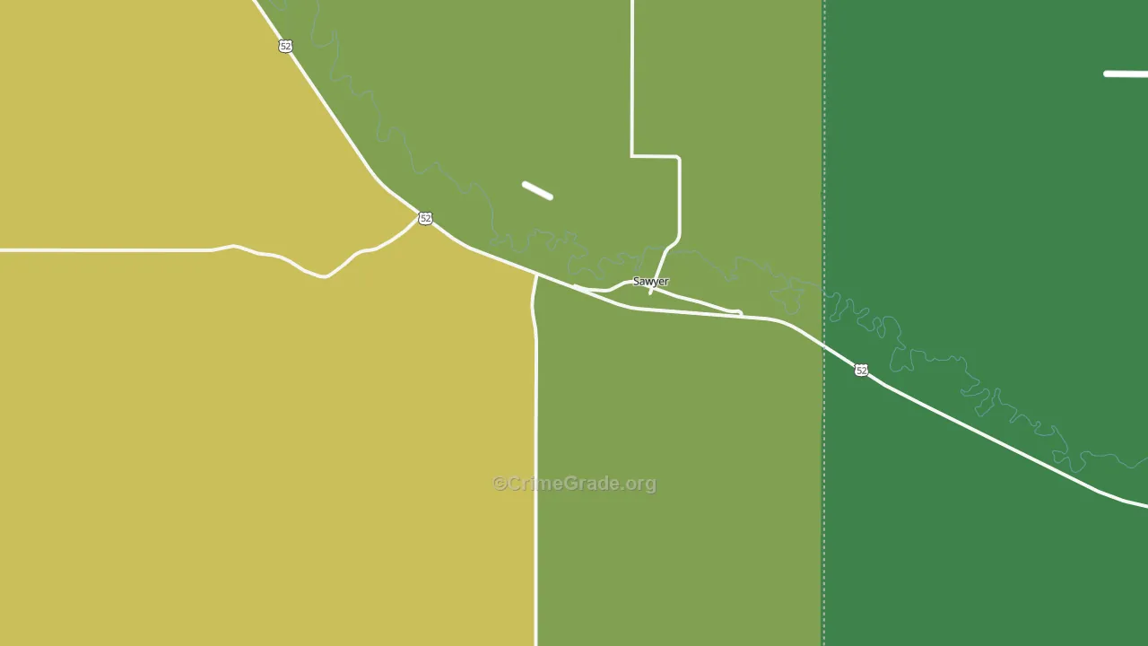 Sawyer, ND Map of Arson Rates
