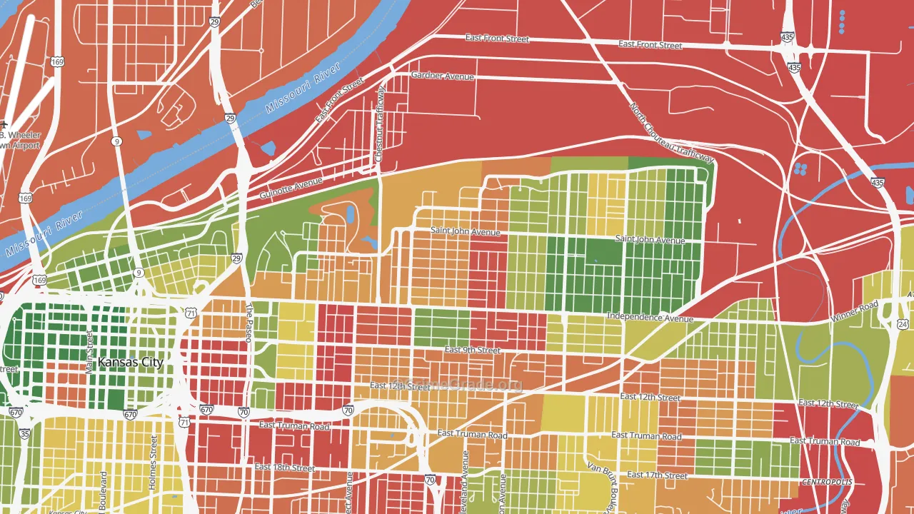 Scarritt Renaissance, Kansas City, MO Map of Arson Rates