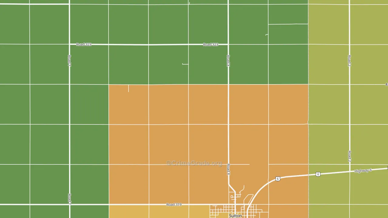 School Creek, NE Map of Arson Rates