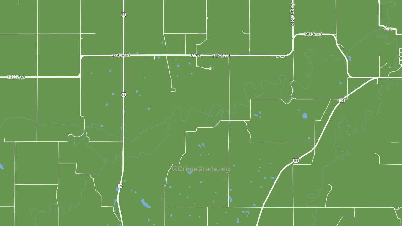 Scipio, KS Map of Arson Rates