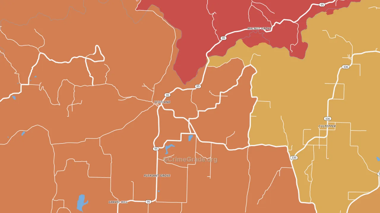 Scotland, AR Map of Arson Rates