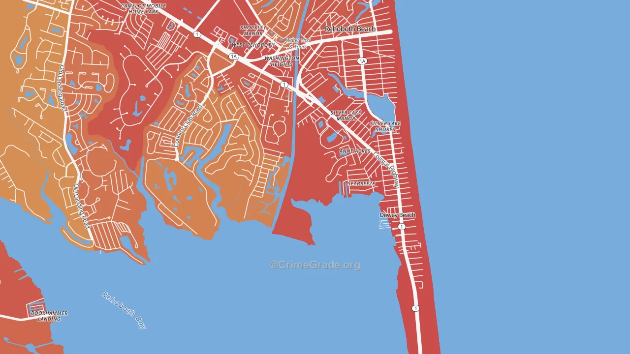 Seabreeze, DE Map of Arson Rates