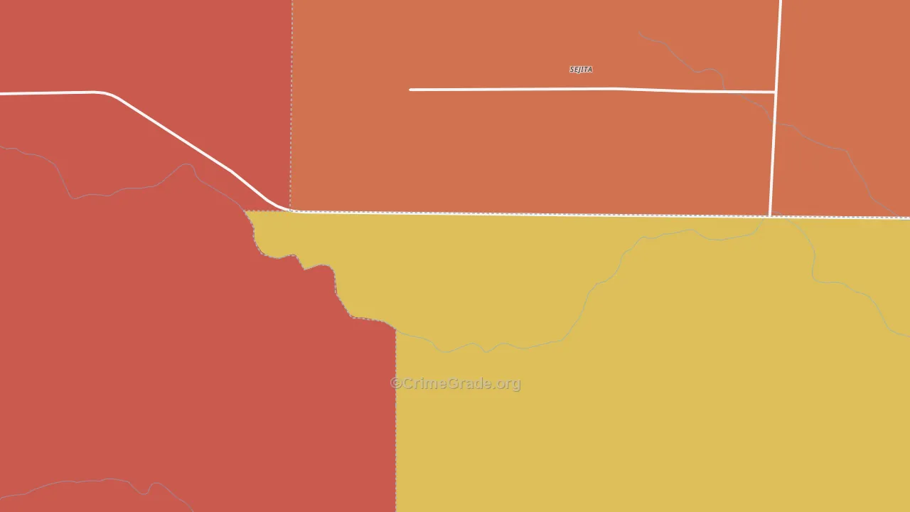 Sejita, TX Map of Arson Rates