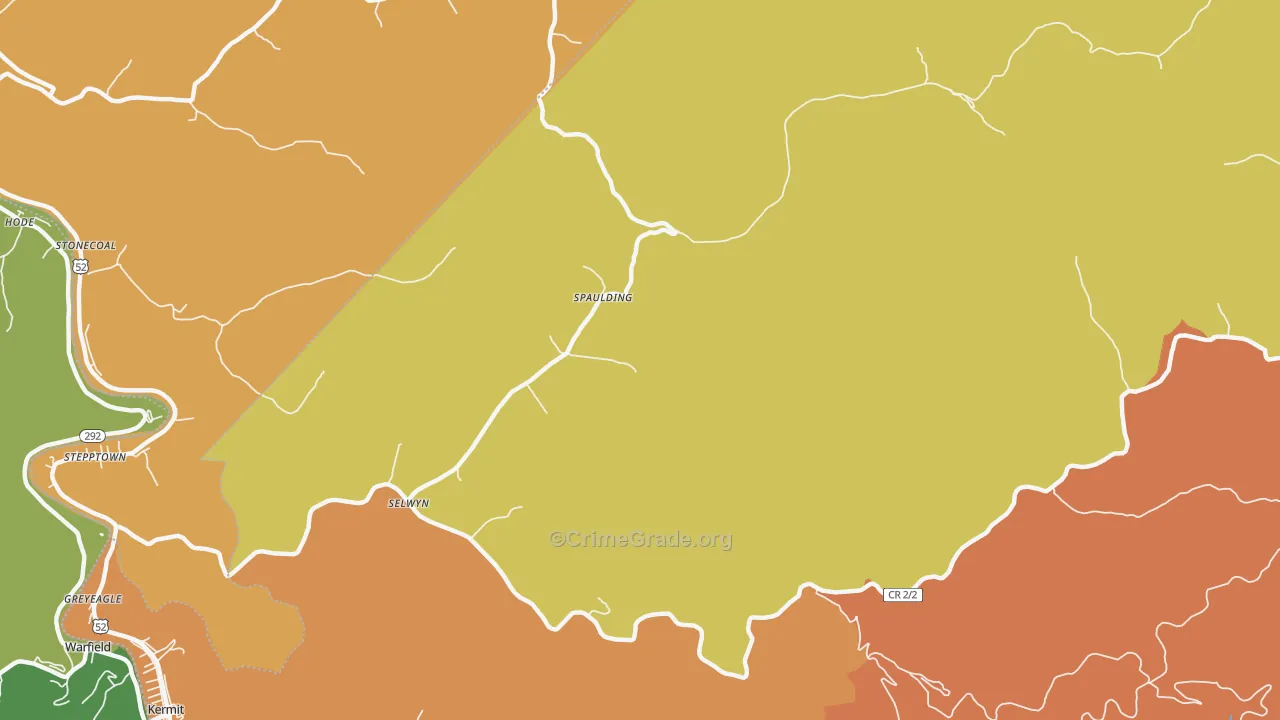 Selwyn, WV Map of Arson Rates