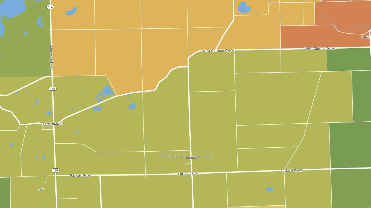 Seneca, MI Map of Arson Rates