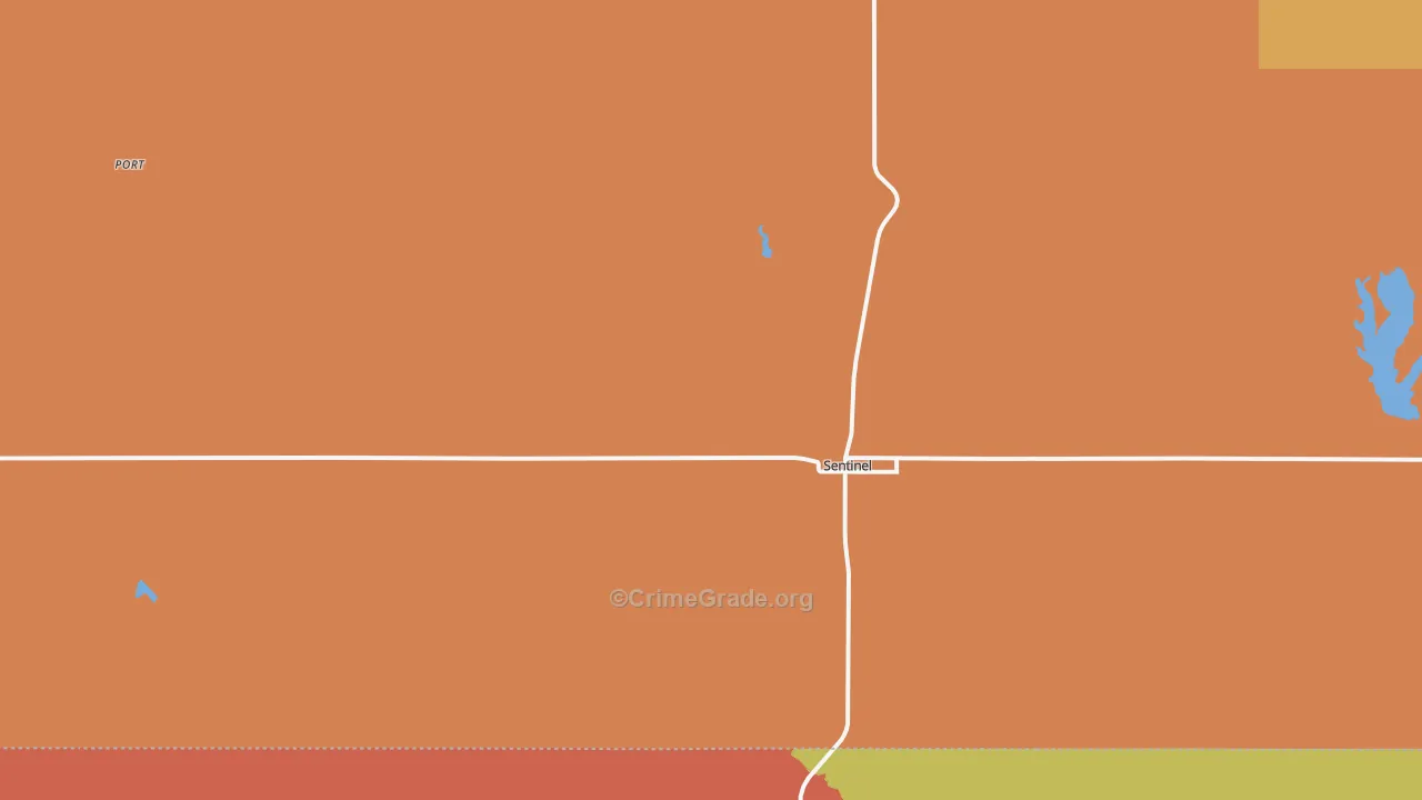 Sentinel, OK Map of Arson Rates