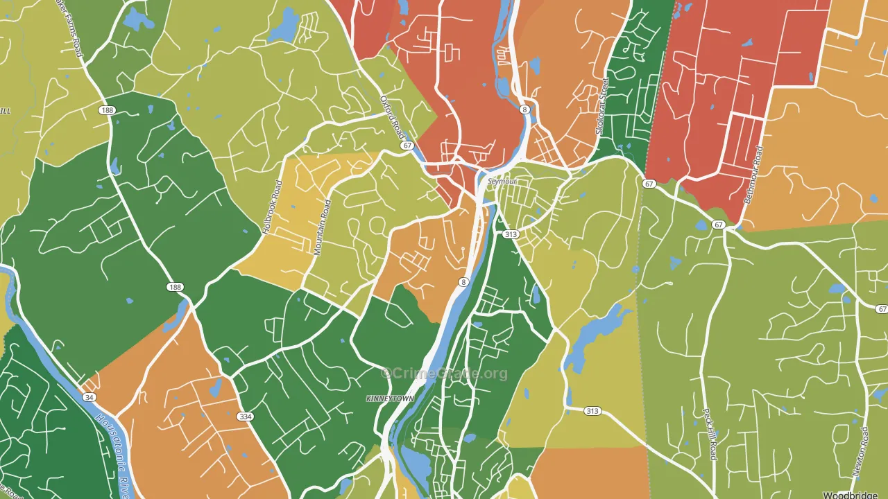 Seymour, CT Map of Arson Rates