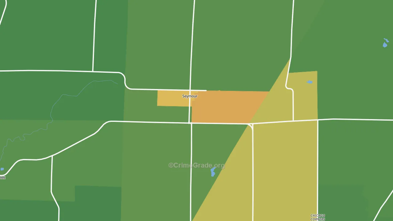 Seymour, WI Map of Arson Rates